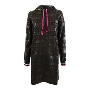 Juicy Couture Juniors' Oversized Logo Hoodie (M, Black)